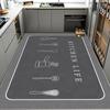 Tapetes de Piso para Cocina al por Mayor Transfronterizos, Tapetes de Piso de Terciopelo de Cristal Absorbentes de Agua y Resistentes al Desgaste, Tapetes de Puerta de Área Grande de Cobertura Total, Alfombras Antideslizantes para el Hogar