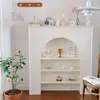 Armário de Lareira Estilo Francês Armário Decorativo Sala de Estar Interna Preto e Branco Minimalista Casa de Hóspedes Entrada Rack de Armazenamento para Fotografia Armário de Armazenamento