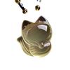 Cristal amarillo cabeza grande adorable zorro colgante collar antiguo una cosa una figura hombres y mujeres pueden ser a figura a muestra fabricantes al por mayor
