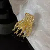 Pinza Metálica de Calavera Estilo Oscuro para Mujeres, Pinza Lateral de Alto Nivel Europea y Americana para Flequillo y Cabello Lateral, Tocado Personalizado de Pinza Lateral