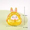 Nuevos Artesanías de Resina de Vaca Luminosa Kk Adornos de Escritorio de Moda para Bricolaje Pequeños Adornos Lindos Figuras Lindas de Moda