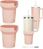Adequado para Bota de Copo de Silicone Stanley 30oz/40oz Capa Protetora de Fundo para Copo Stanley Capa Protetora de Silicone