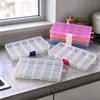 Caja de Plástico con 15 Compartimentos Hecha a Mano para Almacenamiento de Materiales de Accesorios de Joyería, Caja de Almacenamiento de Escritorio a Prueba de Polvo para Clasificación de Piezas de Ferretería