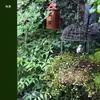 Gaiola de Pássaro de Ferro Cesta Suspensa Arame Jardinagem Mercearia Decoração de Jardim Exterior Grades Antigas de Flores Suporte para Vasos de Flores Suporte de Parede