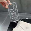 Funda para Teléfono Móvil Mariposa Grande con Pegamento Galvanizado Adecuada para Apple 16Promax Anticaída 15 Agujeros Grandes 14/13 Cadena 12/11