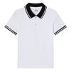 Camiseta Infantil Camiseta Branca Camisa Polo Infantil Meninos e Meninas Uniformes Brancos para Ensino Fundamental e Médio Uniformes de Jardim de Infância