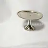 Plato de frutas redondo moderno estilo europeo minimalista con patas altas de cuentas redondas de aleación de zinc para snacks en casa plato de frutas para pastel de autoservicio