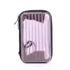 Caixa de armazenamento em formato de mini mala de 7 polegadas - Bolsa de viagem portátil transparente - Organizador para fones de ouvido, cosméticos e itens pequenos