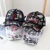 Gorra de Béisbol de Verano con Graffiti para Hombre, Gorra Hip-Hop Estampada Estilo Urbano Juvenil, Gorra Versátil Casual para Sombrear el Sol para Mujer