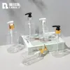 En stock de fábrica 200 ml250ml350ml400ml500ml ml Botella con Dispensador de Loción Botella de Material para Paquete de Champú