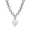 Nuevo Colgante en Forma de Corazón para Abrochar de la Marca T, Varios Estilos de Collares, Modernos y Elegantes, Selección de Influencers Populares, Diseño Clásico, Venta Directa del Fabricante