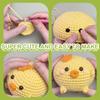 Lindo paquete de dos materiales de tejido a crochet de pollo, el más vendido en Amazon, llavero colgante para mochila escolar DIY.