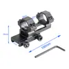 Abrazadera de Tubo de Una Pieza de 30 mm Abrazadera de Tubo de Mira Mira con Ranura de 21 mm Abrazadera de Tubo de Una Pieza Soporte de Extensión Trasera Abrazadera de Tubo