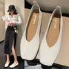 Sapatos baixos de bico quadrado estilo coreano, versáteis para mulheres, estilo Harajuku, estilo estudante, sapatos de calçar fácil, corte baixo, sapatos casuais, nova coleção primavera/outono 2026