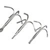 Cuchillo de acero inoxidable para pesca con ancla de hierba acuática grande, multifuncional, de tres dientes y cuatro pies, con anzuelo Flying Tiger, para embarcaciones pequeñas, productos de pesca