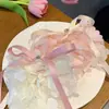 Diadema Rosa de Oso Dulce y Linda Diseño de Nicho Elegante Estilo Coreano Tocado Accesorios para el Cabello Cola de Caballo Elegante de Moda para Mujeres