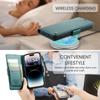 Funda de cuero con cepillo antirrobo para iPhone 14, funda con tapa para Samsung S23, funda protectora RFID Millet 13