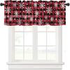 Cortinas Navideñas Populares de Temu Estampado de Muñeco de Nieve y Pino Material de Poliéster Cortinas Decorativas para Ventanas de Invierno Americano