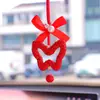 Pingente de Carro Requintado Moda Cristal Strass Espelho Retrovisor Decoração de Carro Presente Ornamento para Pendurar no Carro Gravata Borboleta Feminina