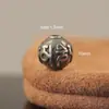 Yabin Retro Plata de Ley 999 Cuentas de Transferencia Hecho a Mano DIY Pulsera de Cuentas Budista Cuentas Espaciadoras de Plata Accesorios de Plata