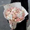 Papel Dongba Tie-dye rasgado à mão pétalas de flores reais papel de embrulho de flores frescas buquê papel de embrulho degradê arte floral artesanal materiais para floricultura