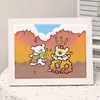 Nova Pintura de Diamante 5D de Desenho Animado Kapibala com Porta-Retrato DIY Brinquedo Educacional Infantil Presente Pintura com Adesivo de Diamante