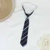 Gravata Estilo Japonês Listra Simples Marca H Vermelho Ciano Dourado Mesmo Estilo Uniforme JK Escola Irmã Real Sem Sucesso para Estilo Acadêmico