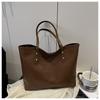 Bolsa Grande da Moda Feminina 2025 Nova Bolsa Tote com Padrão Tecido Grande Capacidade para Deslocamento Bolsa de Ombro Simples Bolsa Feminina