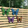 Bestseller transfronterizo: Decoración de pared de mariposa de metal de hierro para patio exterior, sala de estar, jardín, pared decorativa de mariposa artificial