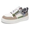 Zapatos de Hombre de Otoño Nuevos Zapatos Blancos Transpirables Estudiante Hombre Nicho Cuero Casual Deportivos Zapatillas Zapatos de Papá de Moda