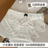 Calcinhas de Renda Femininas Puro Desejo Alta Aparência Calcinhas 10A Antibacterianas Algodão Puro Gancho Estendido Doce Floral Menina Calcinhas Triângulo