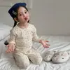 Maiyoyo Conjunto de Pijama de Punto de Lana Lindo Dulce de Lunares para Niños de 1 a 6 Años