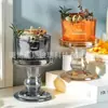 Suporte de Vidro de Alta Qualidade para Velas, Copo para Velas para Decoração de Casa, Vela Aromática de Novo Estilo, Suporte de Vidro Espessado Exquisito para Velas