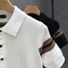 Nuevo Cárdigan de Punto de Manga Corta a Rayas de Color Contrastante para Hombre Primavera/Verano 2026, Camisa de Punto de Manga Media Moderna y Elegante