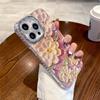 Funda de lujo con diseño de flores y diamantes de imitación azules para iPhone 15 Pro Max, compatible con Apple 16X y 13 Pro Max (estilo coreano 12)