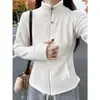 Cardigan de Polar con Hueso de Pescado Adelgazante Ollie para Mujer, Sudadera con Capucha y Cremallera de Cuello Alto, Ropa Exterior Versátil, Top Cálido de Polar que Favorece la Figura
