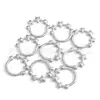 Anillo Cerrado Estrella de Titanio F136 Pendientes de Anillo Cerrado Anillo para Labio Anillo para Nariz Joyería para Piercings de Aleación de Titanio G23 Pendientes