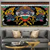 655-678 Estilo Xizang Tela Colgante Estilo Étnico Palacio Potala Estilo Étnico Xizang Pintura Mural Tapiz Tela de Fondo en Vivo