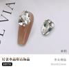 Arte de uñas Pila de cristal Luz de diamante Lujo super brillante Forma de corazón Rectangular Ángulo recto Incrustado a mano Decoraciones de uñas de perla al por mayor