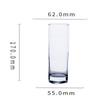 Vaso Recto de Vidrio Redondo Engrosado de Gran Capacidad Vaso para Jugo Hotel Hogar Vaso para Cepillo de Enjuague Bucal H008 Vaso de Agua de Vidrio