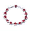 Pulseira Feminina de Zircônia Colorida de Luxo Leve Explosão Transfronteiriça Europeia e Americana Pulseira Tesouro Colorida Atacado Multicolor em estoque