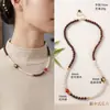 Novo conjunto de pulseira, colar e anel estilo chinês com pérolas Shijia e sândalo com fio de ouro, apresentando um design artístico e vintage com contas de sândalo com fio de ouro