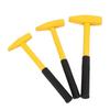 Venta al por mayor de fábrica martillo geológico profesional de cabeza plana mango de tubo de acero amarillo para refuerzo martillo para chapa metálica martillo de cabeza plana martillo de pico de pato fuente