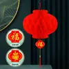 Farolillos de Papel de Plástico Engrosados para Bodas, Pequeños Farolillos Rojos Festivos, Farolillos de Panal Colgantes, Farolillos Plegables Decorativos de Año Nuevo