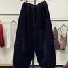 Estilo Estrangeiro Outono e Inverno Novo Veludo Cotelê com Forro de Lã Calças Casuais Quentes plus size Soltas que Cobrem a Carne Moda Bloomers para Mulheres