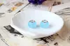 Huiyue DIY resina azul claro doce contas redondas contas com furo grande joias acessórios com contas fabricantes atacado