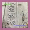 Se disponen de materiales de piedra como Mármol Blanco Jade Azul para fines de muestra y se pueden procesar con diversos acabados superficiales, incluyendo corte a cuchillo, arenado fino y otros tipos de superficies.