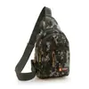 Nova Bolsa de Peito Camuflada para Homens, Bolsa Transversal Multifuncional para Esportes ao Ar Livre, Bolsa de Ombro Versátil de Grande Capacidade, Bolsa Tática para Homens