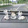 Viaje seguro ciervo decoración consola central coche creativo de alta gama coche Pequeño Ciervo Diosa accesorios para coche adornos