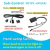 Interruptor sensor de cuerpo humano tipo manga 12v24v táctil barrido de mano control de puerta tipo enchufable reemplazable control centralizado de 3 cables subcontrol de 2 cables